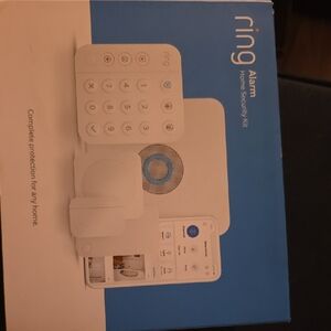 Ring White Home Security Keypad with Blue Status Accent